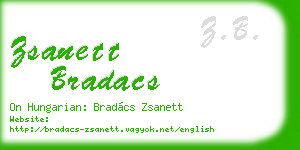 zsanett bradacs business card